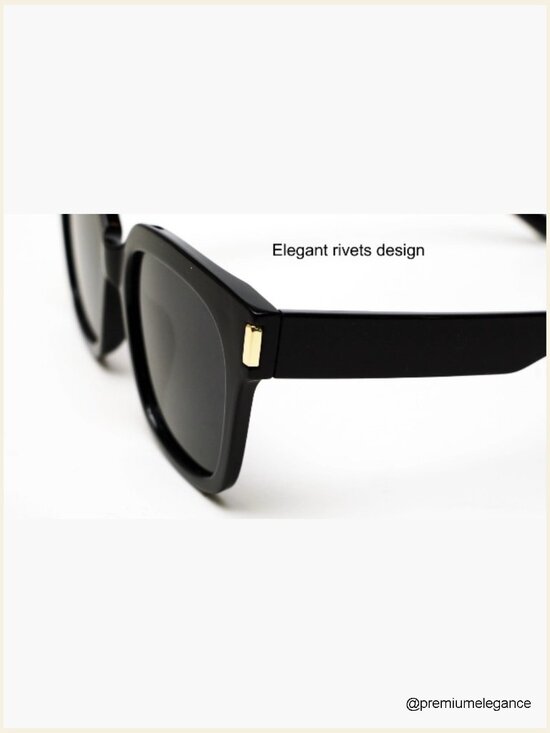 Trendy Square Large Polarized Sunglasses UV Protection Classic Retro